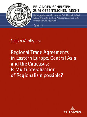 cover image of The Regional Trade Agreements in the Eastern Europe, Central Asia and the Caucasus